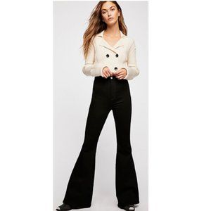 Free People Brooke Flare in Black (High Rise)